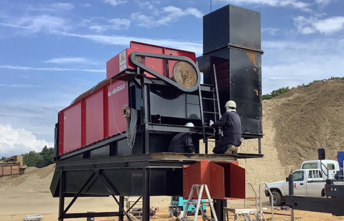トロンメルの設計・製作・据付